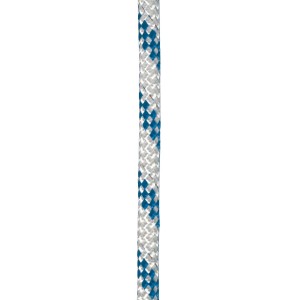 Seilflechter Atlantik Compakt Schot, Ø 6mm, weiß-blau, Meterware, Boot-Zubehör.