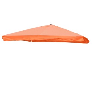 Terracottafarbener MCW Ersatzbezug 3,5x3,5m für Sonnenschirm A96 mit Flap
