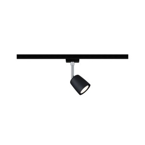 Paulmann URail LED-Spot Cover, schwarz matt/Chrom, für Schienensysteme.