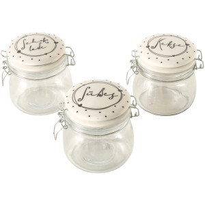 Boltze Home Vorratsglas Schoko 3-fach sortiert