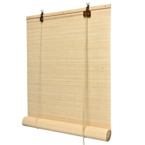 Naturfarbenes Sol Royal Bambusrollo SolDecor B86, 140x160cm, für Fenster und Türen.