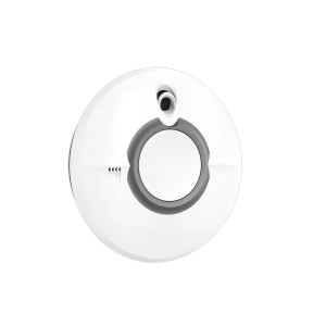 Weißer, kabelloser Yale Rauchsensor Smart Alarm für Alarmanlagen.