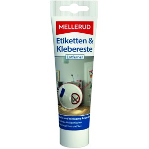 Mellerud Etiketten- und Klebereste-Entferner, 75ml Tube. Reinigungsmittel zur Entfernung von Kleberückständen.