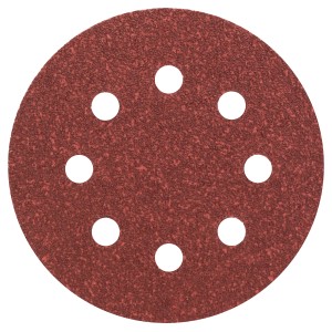 Bosch Schleifblatt EfWP K60, Ø 115 mm, für Holz und Farbe. Schleifmittel mit Klettverschluss und Absauglöchern.