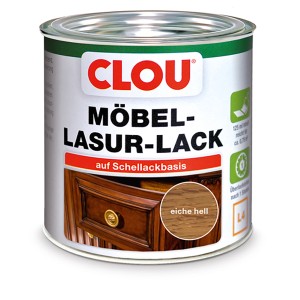Clou Möbel-Lasur-Lack Eiche Hell 125 ml