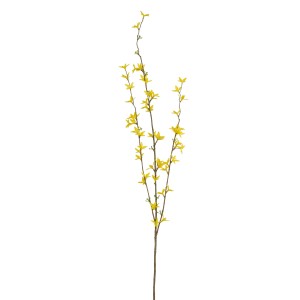 Gelbe Mica Kunstblume Forsythia, 97 cm hoch, für eine frühlingshafte Deko.