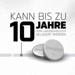 Energizer CR 1616 Lithium Knopfzelle, 3V, 1 Stück, bis zu 10 Jahre lagerfähig.