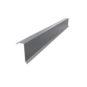 Weißaluminium Kantenwinkel H12 Stahl, 100cm, für Dachbleche.