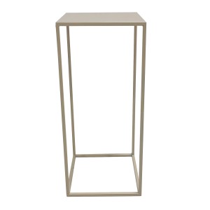 Beiger Boltze Tisch Mana Klein, 50x21x21 cm, aus Eisen, minimalistisches Design.