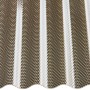 Bronzefarbene Profilplatte PC Wabe HS 76/18, Kunststoffbedachung mit Wabenstruktur.
