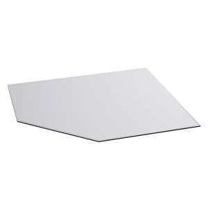 Firefix Glasbodenplatte, vieleckig, 100x100 cm, 8 mm stark, für Kamin und Ofen.