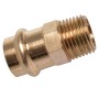Kirchhoff RG-Übergangsnippel, 12 mm x 16,7 mm, blanke Muffe für Pressfittings.