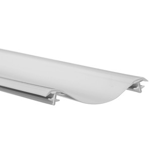 Graues Schulte Dichtprofil, 140 cm, für gerahmte Badewannenfaltwand. Zubehör für Duschen.