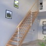 Treppe Mykonos Eiche Gerade Design-Geländer-Holzstäbe FSC®_7