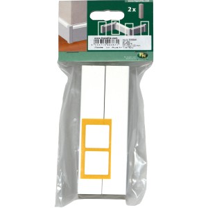 FN Neuhofer Eckenstab, 2er-Pack, weiße MDF Sockelleisten-Ecken für Innenecken, Außenecken oder als Endstück.