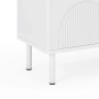 okwish TV Schrank mit Stauraum Kabelmanagement Minimalistisch 180x40x52cm Weiß_6