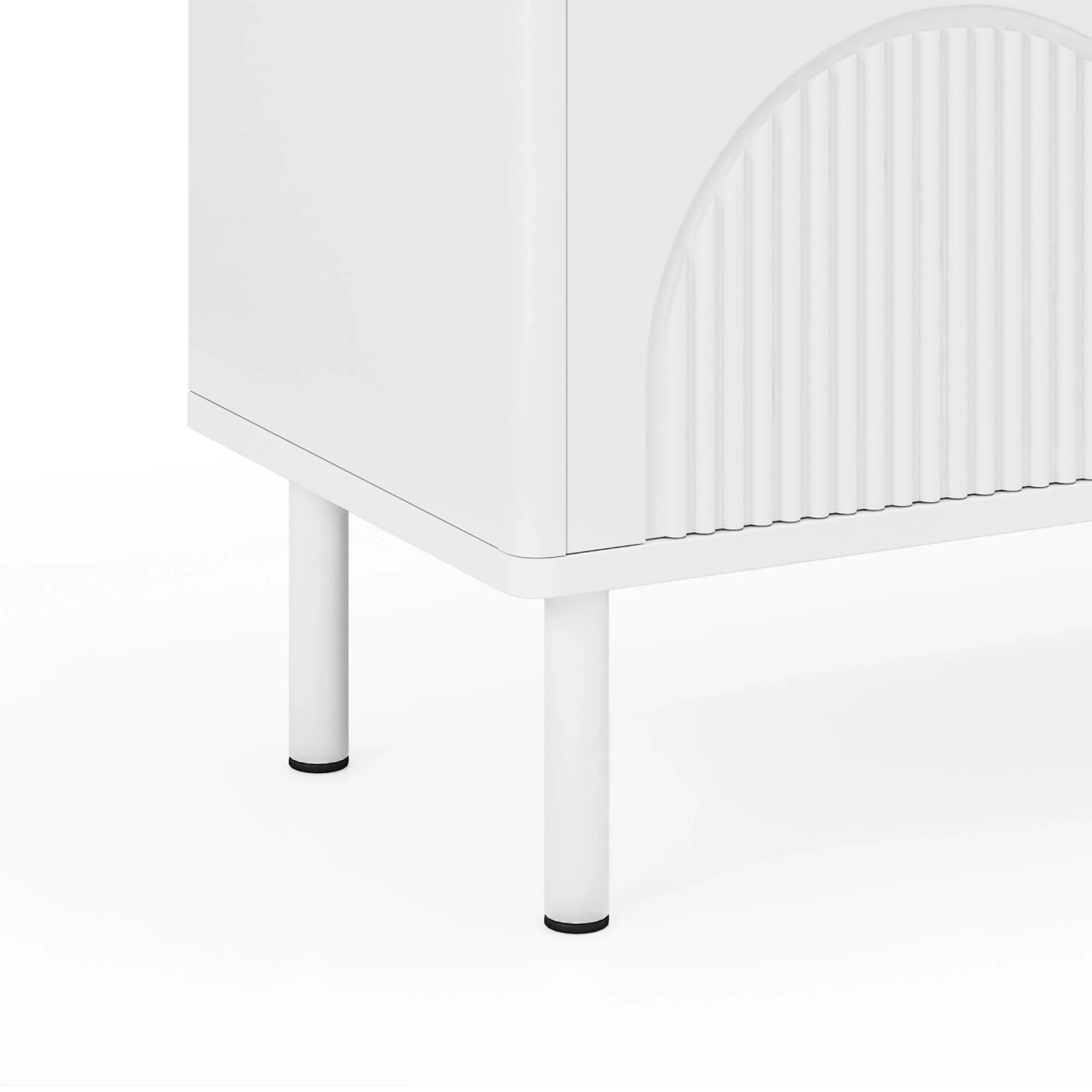 okwish TV Schrank mit Stauraum Kabelmanagement Minimalistisch 180x40x52cm Weiß_6
