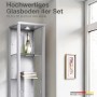 K-Möbel Glasboden-Erweiterungsset, 4 ESG-Glasböden für 1-türige Vitrine.