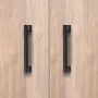Emuca Lot von 10 Möbelknopfe Ceuta 315x315 mm Zamak Nickel Satiniert_3