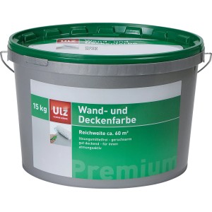 Ulz Wand- und Deckenfarbe Weiß Matt 5 kg