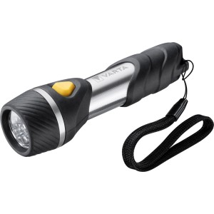 Varta LED-Taschenlampe Day Light Multi LED F10 mit Handschlaufe und Batterien.