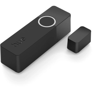 Philips Hue Kontaktsensor Secure, 7 cm, Schwarz für Kameraüberwachung.