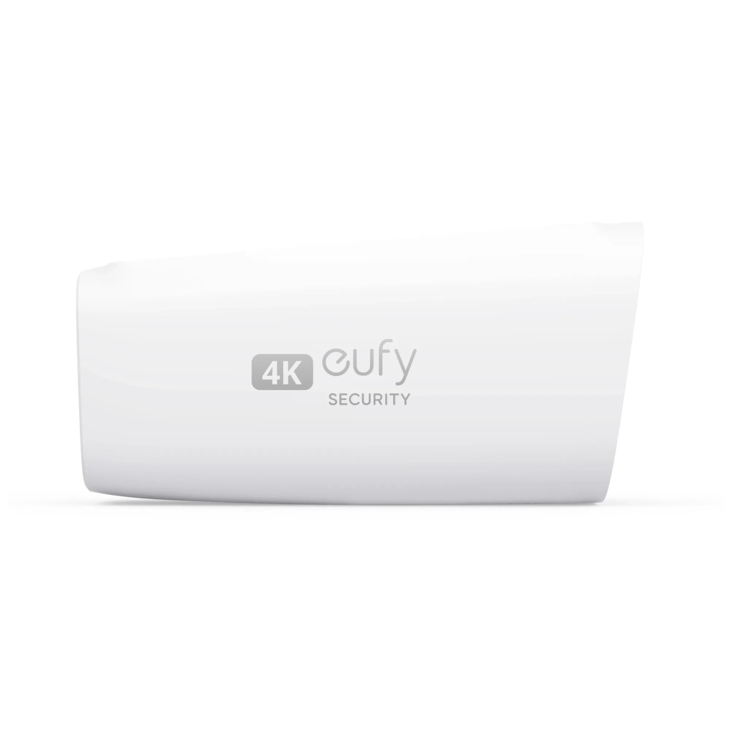 Weiße Eufy eufyCam S330 4K Überwachungskamera für den Außenbereich.