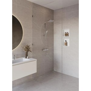 Hansgrohe Duschrinne-Set RainDrain Allround 70 cm Silber