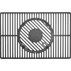 Landmann Grillrostsystem für Triton 3.0/3.1/4.1, emailliertes Gusseisen, eckig mit modularem Basiseinsatz.
