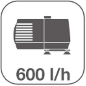 Pumpe für Gartenbrunnen mit einer Leistung von 600 l/h.