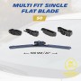 Michelin Scheibenwischer Multi Fit 50, 500 mm, mit Adaptern für viele Fahrzeuge.