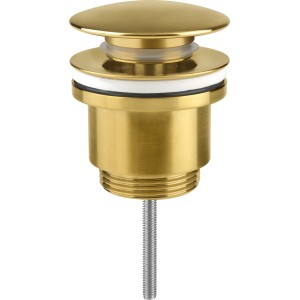 baliv Push-Ventil PV-3460, gold matt, für Waschtisch-Auslaufventile.