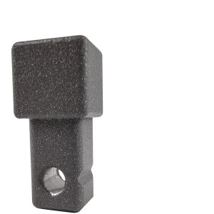 Quadratisches Abschlussprofil aus Aluminium, anthrazit pulverbeschichtet, 1x2,7x1 cm (2 Stk.)