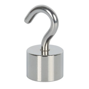 Fix-o-moll Magnethaken, 2er-Set, silberfarben, zum Aufhängen von Haushaltshelfern.