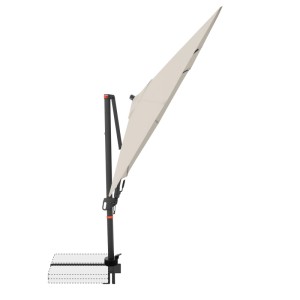 Doppler Ampelschirm MyZone, 210x210 cm, Natur, mit Dreh- und Neigungsfunktion.