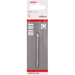 Bosch Fliesenbohrer CYL-9 Ceramic, 4 mm, für präzise Bohrungen in Fliesen.