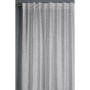 Grauer Bennetti Schal mit Gardinenband, Jacquard-Voile, 140x245 cm, für Gardinenstange oder -schiene.