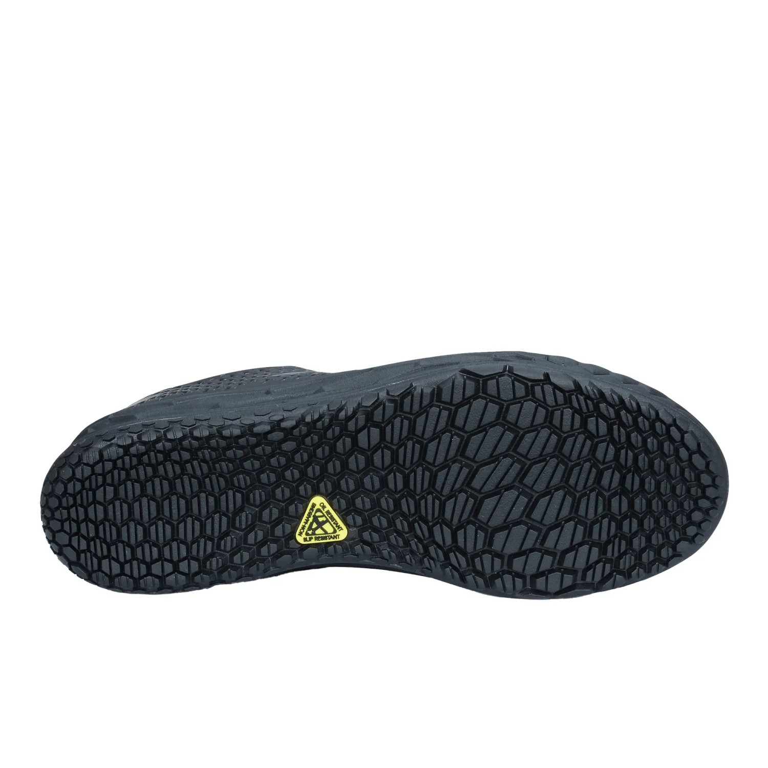 Schwarzer New Balance 906 SR Damen-Berufsschuh, Sohle mit rutschfestem Profil.