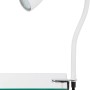 Weiße Briloner LED-Klemmleuchte mit flexiblem Arm und GU10 Leuchtmittel.