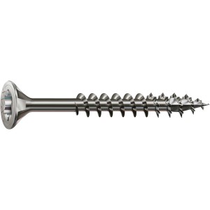 Spax Senkkopfschraube, A2 Edelstahl, 4 x 35 mm, geeignet für Spanplatten und universelle Anwendungen.