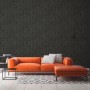 Vliestapete Trendwall 2 Uni Schwarz/Grau, glänzend. Dekorative Tapete im Wohnraum.