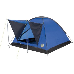Blaues 3-Personen Domezelt Premium für Camping & Outdoor.