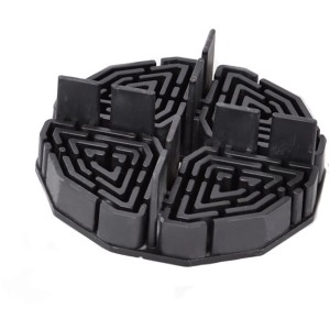 Schwarzes GS Terrassen Plattenlager (20 Stück) für Terrassendielen, zur einfachen Verlegung.