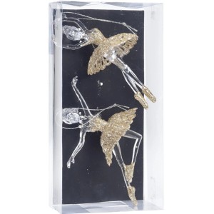 Hänge-Deko Ballerina 15 cm 2er-Set