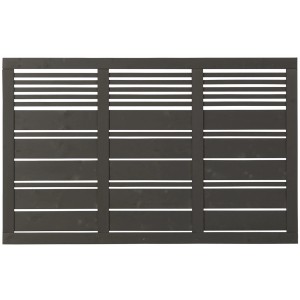 Plus Holz Vorgartenzaun Silence Nadelholz Umbragrau 176 cm x 110 cm