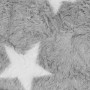 Sitzsack Fluffy Grün mit Sternenmuster, Bezug aus Plüsch.