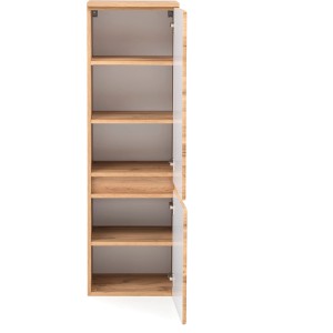 Offener Held Möbel Midischrank Trient, 40 cm, Wotaneiche, mit Einlegeböden. Bad-Hängeschrank.