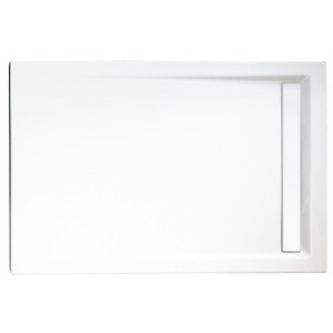 Rechteckige, extraflache Schulte Duschwanne ExpressPlus, 120x90 cm, aus Sanitär-Acryl in Alpinweiß.