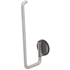 Tiger Tune Reserverollenhalter aus Edelstahl gebürstet und Schwarz für zwei Rollen Toilettenpapier.