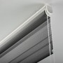 Gardinia Doppelrollo EasyFix, 100x150 cm, anthrazit. Rollo mit transparenten und blickdichten Streifen.